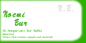 noemi bur business card